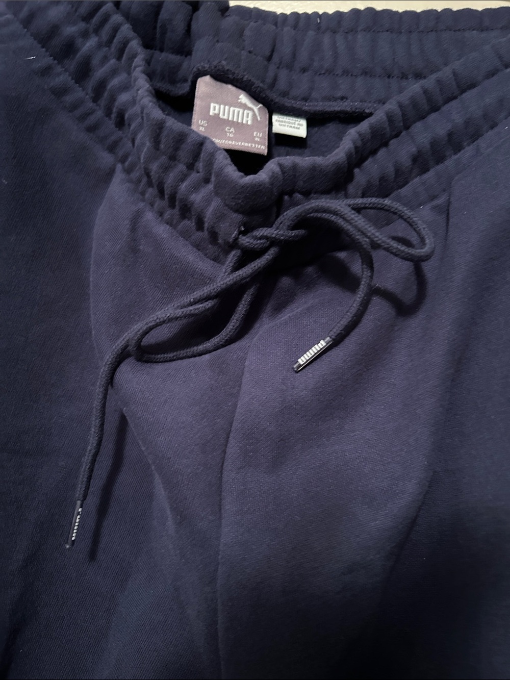 Puma Navy Blue Women's Track Joggers (fleece inside) - Picture 5 of 6